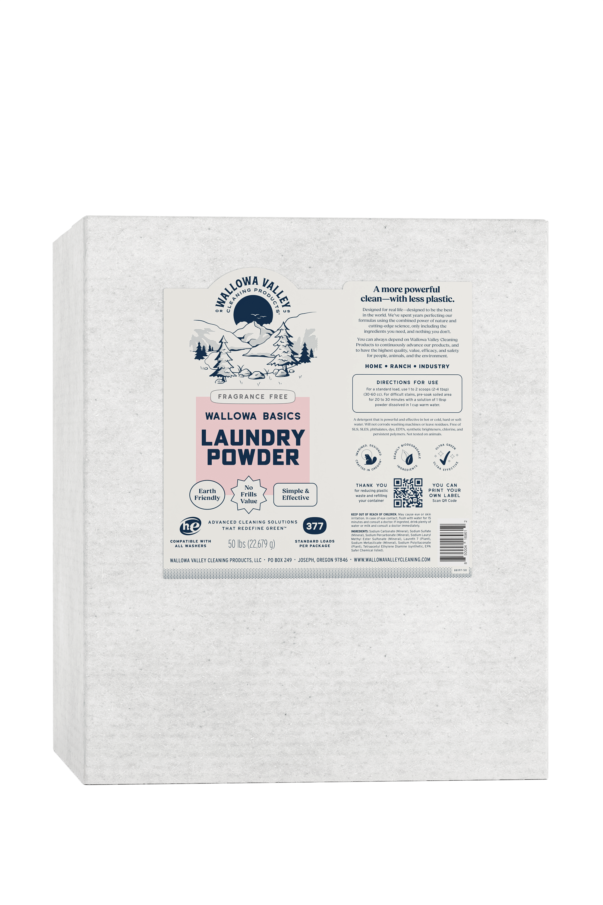 Wallowa Basics - Laundry Powder – Wallowa Valley Cleaning Products